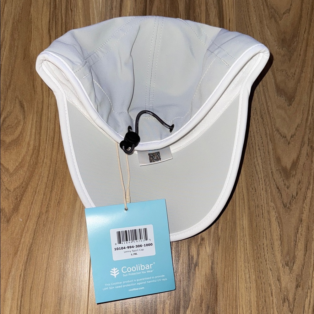 White & Gray coolibar Baseball Cap - Picture 2 of 6